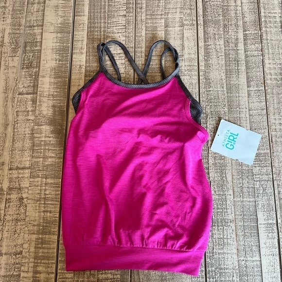 ATHLETA GIRL Cloud Hatch Gratitude 2 in 1 Tank size: XS NWT - Picture 3 of 6